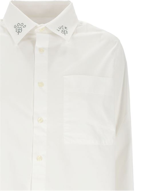 Good Luck shirt MAISON LABICHE PARIS | UWLOUTILGOODLUCPOPLIN WHITE